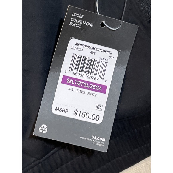 $300 Full Outfit Under Armour UA Travel Water Repels Jacket & Pants Men's 2XL - Picture 3 of 8